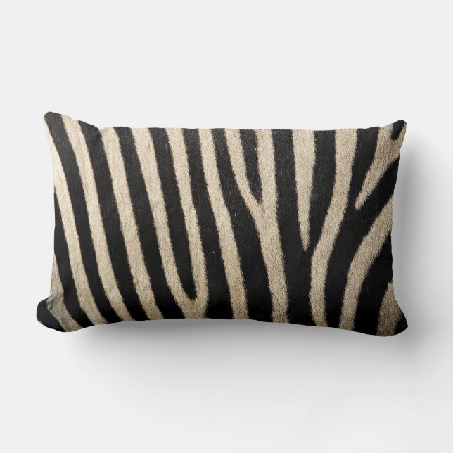 Zebra Skin Collection Lumbar Throw Cushion (Front)