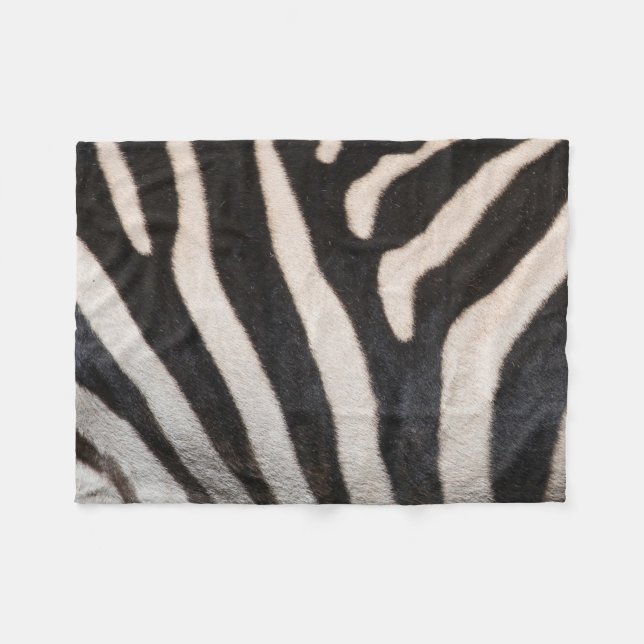 ZEBRA SKIN FLEECE BLANKET (Front (Horizontal))