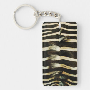 Zebra Skin Keychain