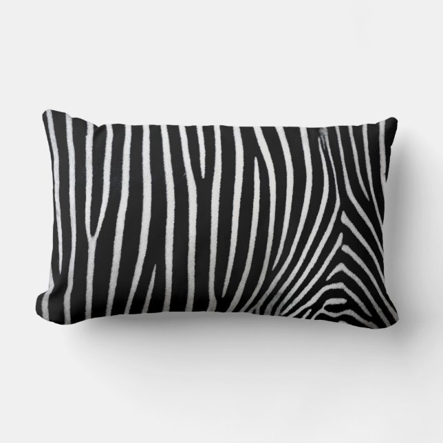 Zebra Skin Lumbar Pillow (Front)