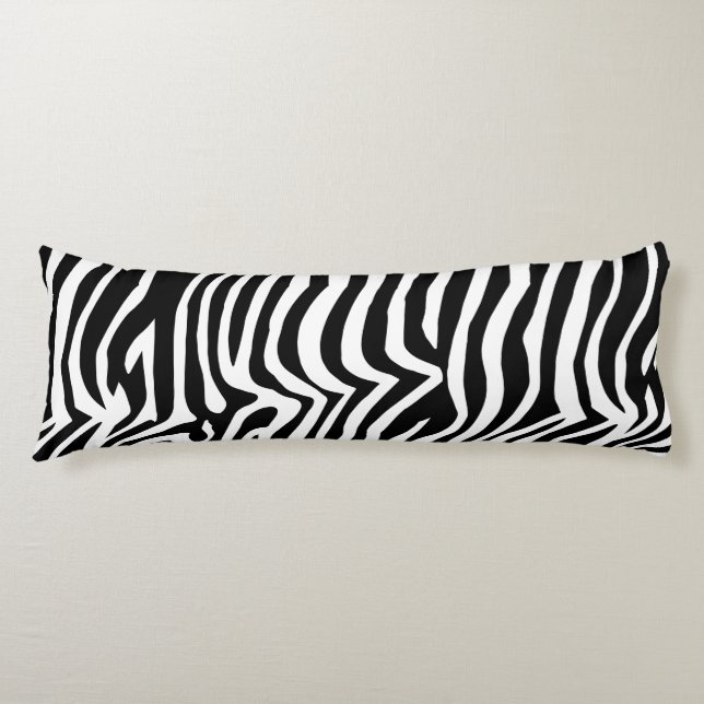 Zebra skin pattern body pillow (Front)
