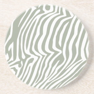Zebra skin pattern coaster