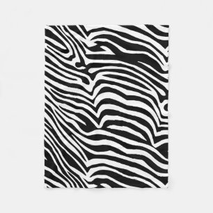 Zebra  skin pattern fleece blanket