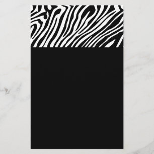 Zebra skin pattern flyer