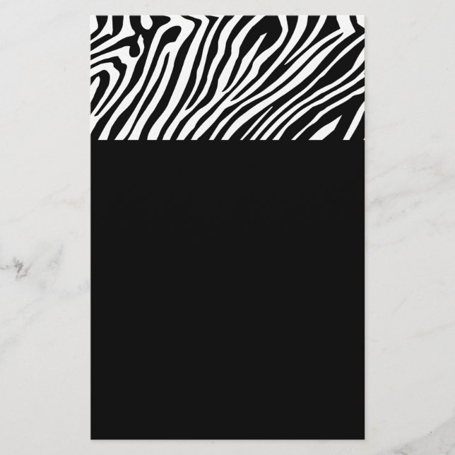Zebra  skin pattern flyer (Front)