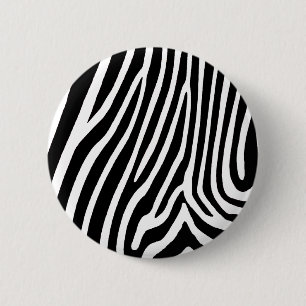 zebra skin, patterns 2 inch round button
