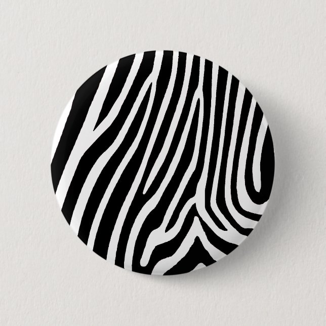 zebra skin, patterns 2 inch round button (Front)
