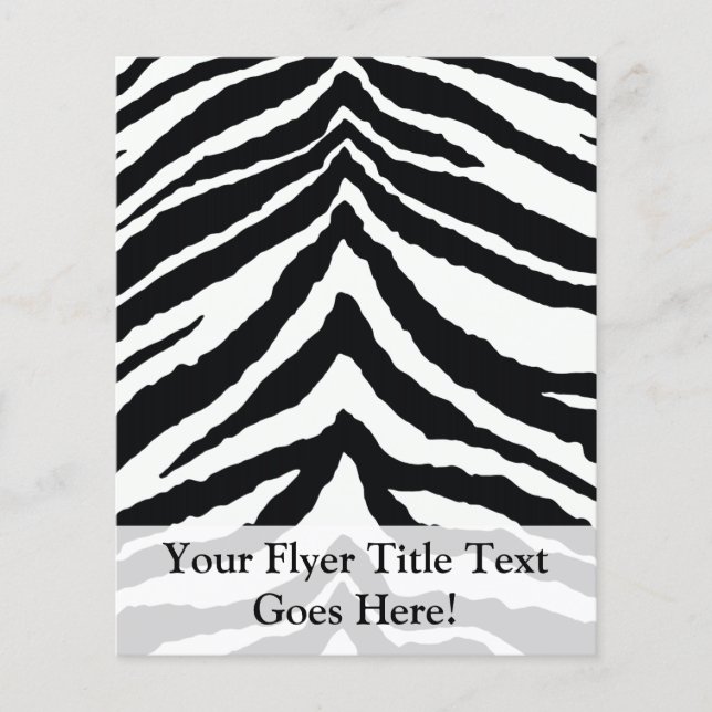 Zebra Skin Print Flyer (Front)