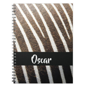 Zebra skin print notebook
