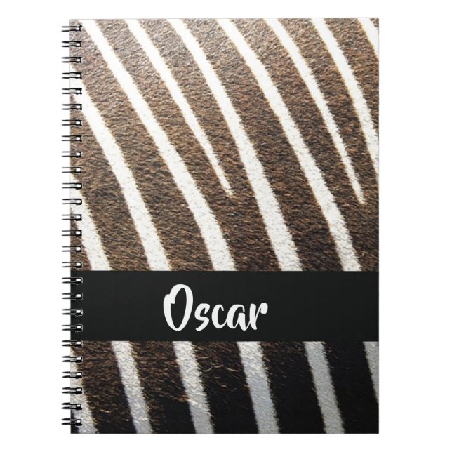Zebra skin print notebook (Front)