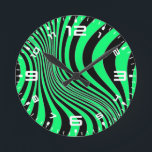 Zebra Skin Print Texture Pattern-88488 Round Clock<br><div class="desc">Zebra Skin Print Texture Pattern-88488</div>