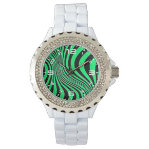 Zebra Skin Print Texture Pattern-88488 Watch