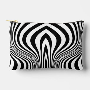 Zebra Skin Print Texture Pattern Accessory Pouch