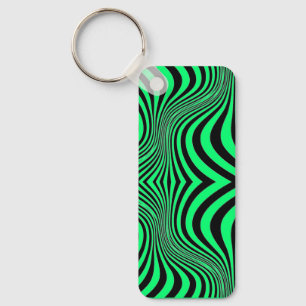 Zebra Skin Print Texture Pattern Keychain