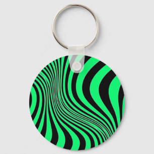 Zebra Skin Print Texture Pattern Keychain