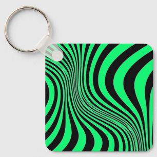 Zebra Skin Print Texture Pattern Keychain