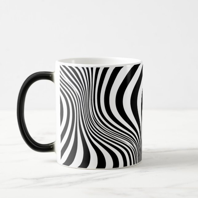 Zebra Skin Print Texture Pattern Magic Mug (Left)