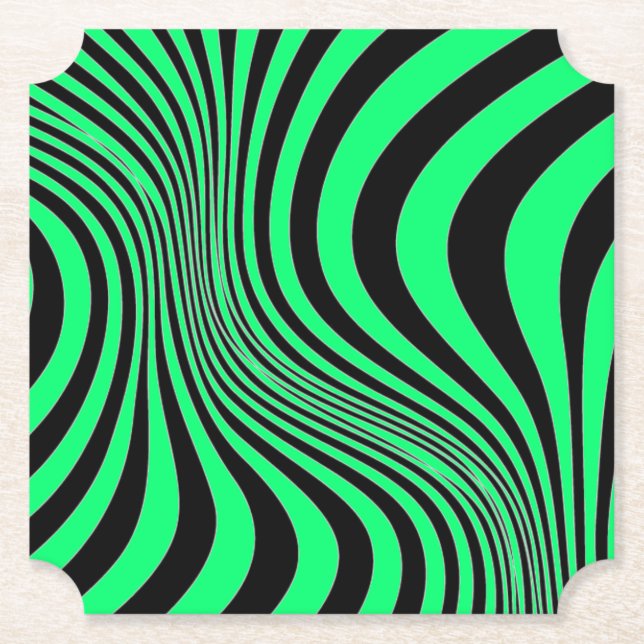 Zebra Skin Print Texture Pattern Paper Coaster (Front)