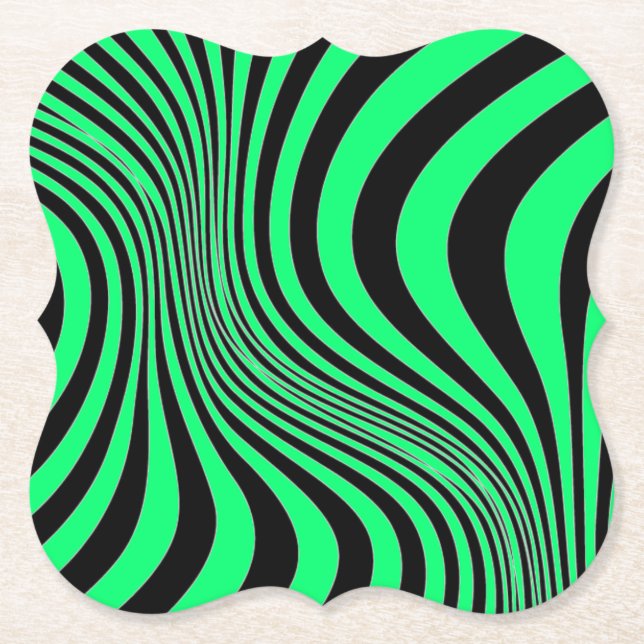Zebra Skin Print Texture Pattern Paper Coaster (Front)