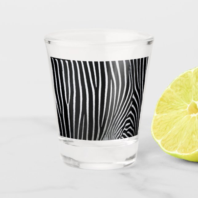 Zebra Skin Shot Glass (Front)