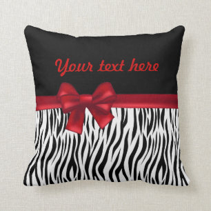 Zebra skin throw pillow