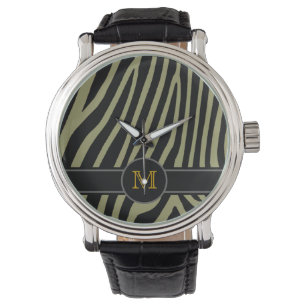 zebra skin to add initial watch