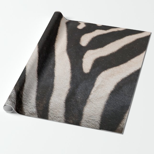 ZEBRA SKIN WRAPPING PAPER (Unrolled)