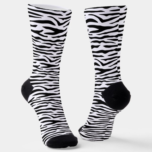 Zebra Socks (Angled)