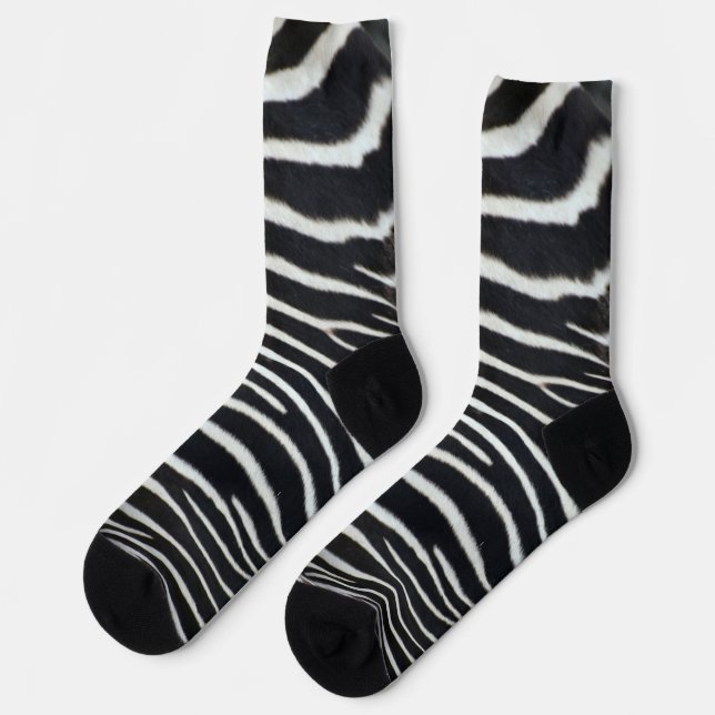 Zebra Socks (Left)