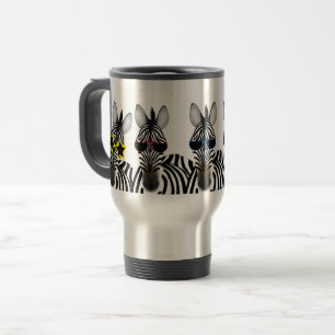 Zebra Stainless Steel 15 oz Travel/Commuter Mug