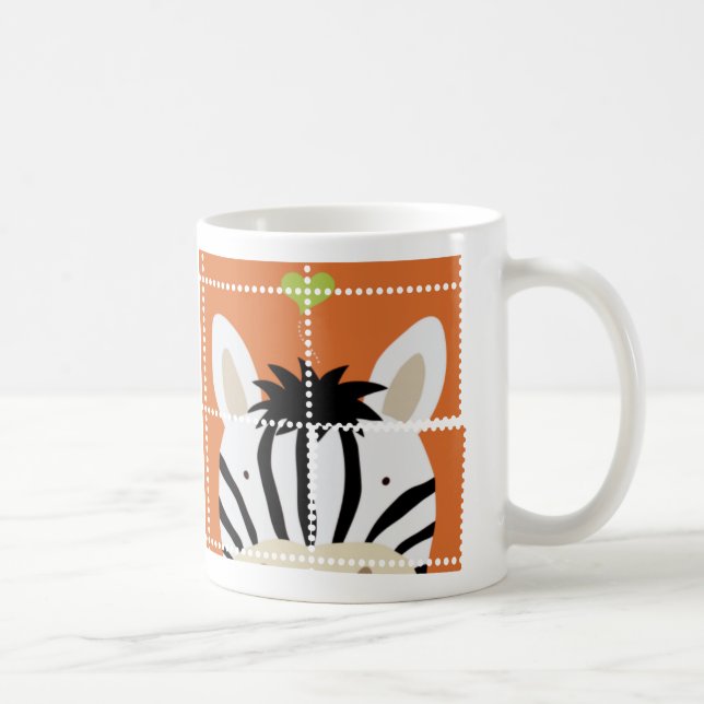 Zebra Stamp Coffee Mug (Right)