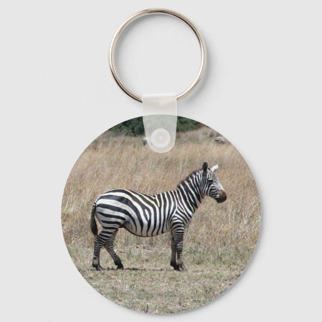 zebra stand stripe keychain (Front)