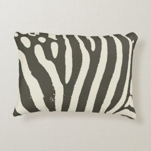 Zebra Stripe Animal Print Pattern Accent Pillow
