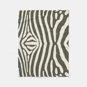 Zebra Stripe Animal Print Pattern Fleece Blanket
