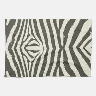 Zebra Stripe Animal Print Pattern Kitchen Towel