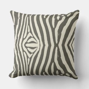 Zebra Stripe Animal Print Pattern Outdoor Pillow
