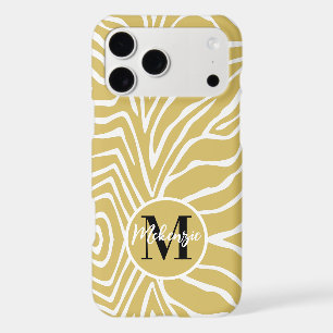 Zebra Stripe Any Colour Personalize Monogram iPhon
