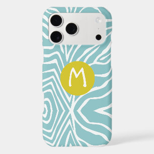 Zebra Stripe Any Colour Personalize Monogram iPhon