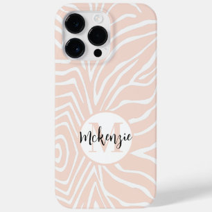 Zebra Stripe Any Colour Personalize Monogram iPhon Case-Mate iPhone 14 Pro Max Case