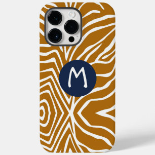 Zebra Stripe Any Colour Personalize Monogram iPhon Case-Mate iPhone 14 Pro Max Case