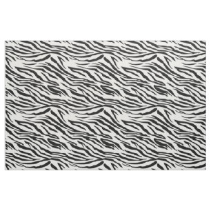 Zebra Stripe Black and White Fabric