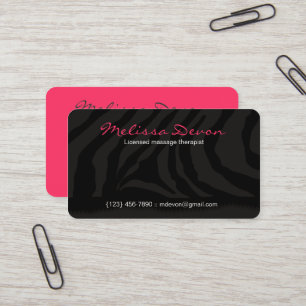 ZEBRA STRIPE BUSINESS CARDS