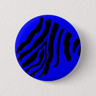 Zebra Stripe Button (Blue Raspberry)