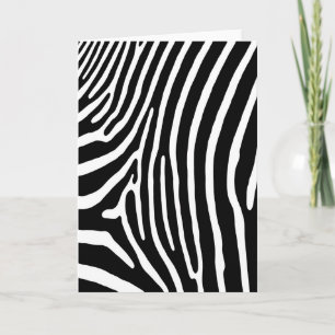 Zebra Stripe Card (black & white)