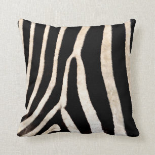 Zebra Stripe/Hide Throw Pillow, Square Pillow