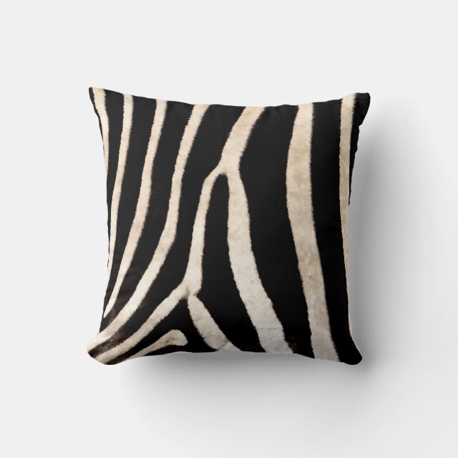 Zebra Stripe/Hide Throw Pillow, Square Throw Pillow (Front)