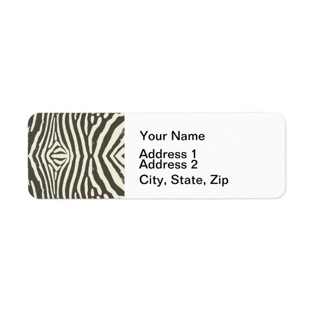 Zebra Stripe Motif (Devant)