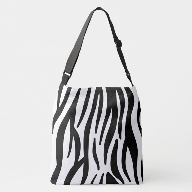 Zebra stripe pattern crossbody bag (Back)
