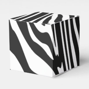 ZEBRA STRIPE PATTERN  FAVOR BOX
