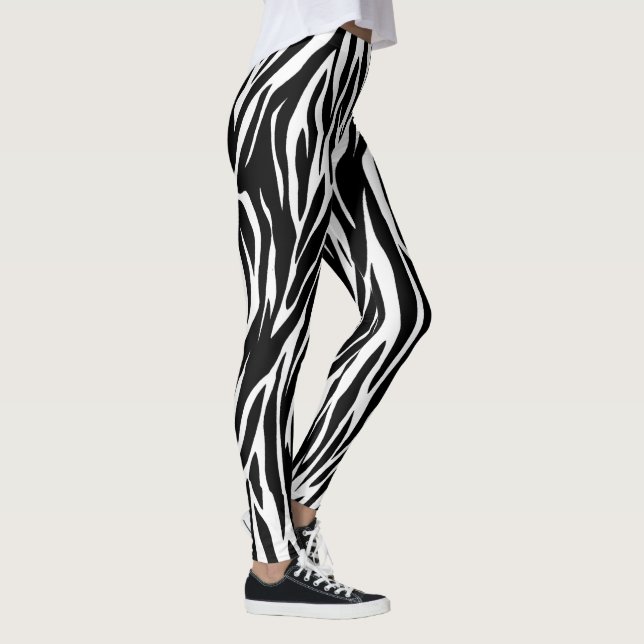 Zebra stripe pattern leggings (Right)